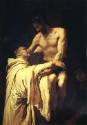 RIBALTA, Francisco Christ Embracing St.Bernard France oil painting artist
